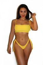 Load image into Gallery viewer, Tulip Yellow Band Top
