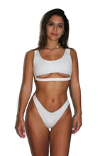 Load image into Gallery viewer, White Peek-A-Boo Top