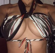 Load image into Gallery viewer, Jungle + Dark Brown (Reversible) Freestyle Top