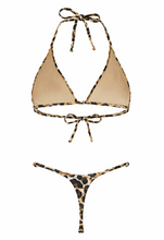 Load image into Gallery viewer, Velvet Cheetah Triangle Top

