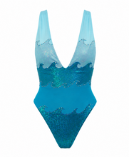 Load image into Gallery viewer, Azure Tide One-Piece (Reversible)
